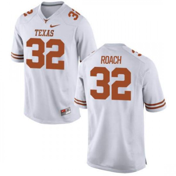 Men University of Texas #32 Malcolm Roach Replica Stitched Jersey White